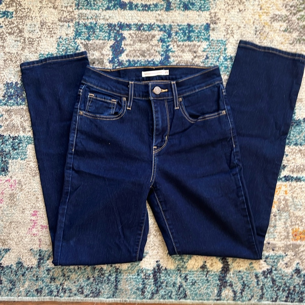 Levis 724 high rise stretch jeans